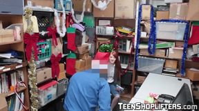 Redhead crook Krystal Orchid stripped and fucked hard