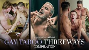 Kyle Connors, Hoss Kado And Trevor Harris In Taboo Gay Anal Threesomes Compilation