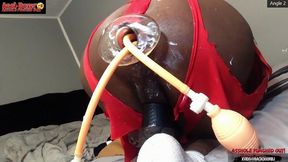 asshole punched tf out - ass monkey xl inflatable buttplug angle 2 part 2