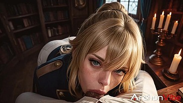 I helped Jin with the paperwork, and it turned out she horny, so I gave her pussy a good fuck [AI]