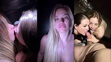 Eu e Minha irm@zinh@ PUTINHA fodemos com VÁRIAS PICAS ENORMES nas cabines de Glory Hole e o melhor, TUDO NO PELO!