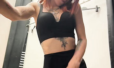 Stunning Tattooed Redhead Shows Off Curves and Toys in Hot Solo Session