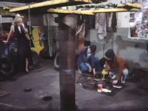 Blonde In Black Silk