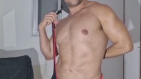 Try my wrestler suit. #wrestling #wrestlersuit #sexysuit #flexingshow #flexing