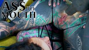 ”Tattoo Threesome Girls Gape Asses For Inked Cock”