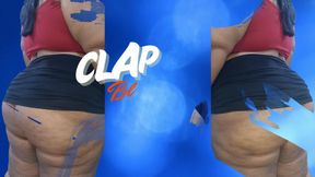 Clapping in my black skirt