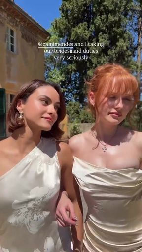 Madelaine Petsch gives a blowjob to Camila Mendes while playing with her thick p