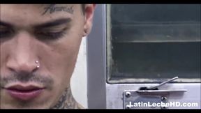 Bad Boy Latino Twink Paid Threesome Stranger In Bathroom