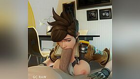 Sexy Tracer With Big Boobs Blowjob