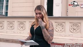 German Tattoo BBW Milf make Sexdate with EroCom Date pick up