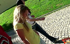 Foursome sex on green carpet hardcore scene —