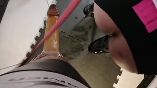 Pov doggy style test 2:  minutes to put his foot down - gay lgbt