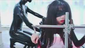 Restraint and dog-style restraint and whipping