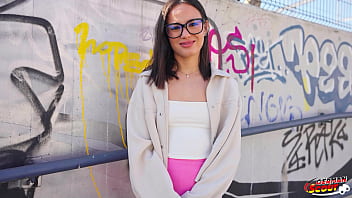 GERMAN SCOUT - Petite and small Tits Latina Teen Lucy Mendez Pick Up for Casting Fuck