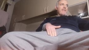 While I Masturbate My Cock with Passion, My Chair Breaks!