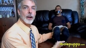 Professor Richard Lennox tickles the exchange student jock Jose Cortezâs feet
