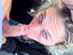 Homemade amateur blonde blowjob