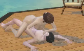 Mature mechanic's friend gets pounded at nude beach