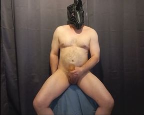 Unicorn Man Mastubates with Sextoy and Cum
