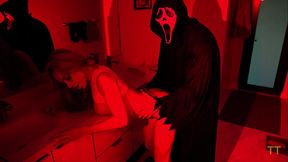 Crystal Rush &amp_ Teddy Tarantino - Big Tits Barbie on Hot Date with Ghostface