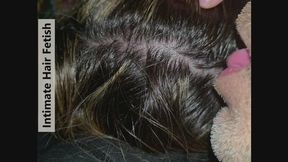 Husband's Obsession: Licking My Hair at the Scalp Until He Cums ASMR ITALIAN 4k