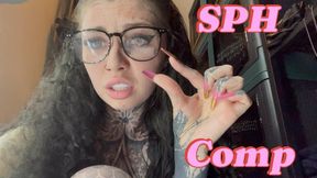 SPH Rating Comp – Sharp Tongue, Glasses, Tiny Fingers & Loser Signs | Mistress Mercy Rage