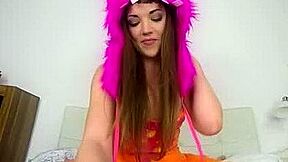 Alisha Rage - Virtual Reality Cosplay With Fuzzy Monster