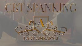 CBT SPANKING  Total lenghts 7:10 minutes  Ballbusting Penis Cock Spank Peniskäfig Cockcage Slave Sklave Sissy TV Bdsm  LADY AMRAPALI  Herrin Mistress Domina