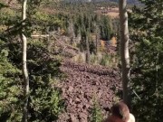 On a cliff