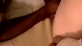 Interracial dick sucking threesome with american amateurs