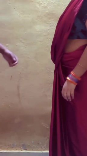 Powerful moment from &quot;Bhabhi Ki Gand Ki Chudayi in red saree&quot;