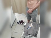 UNDRESSING ROOM - Riscky masturbation over mirror