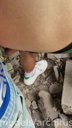 Stepfather and stepson fucked a hole bareback and filled a full tank with sperm! A hot femboy exclusive   Clip 1