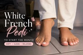 White French Pedi to start the month 💅