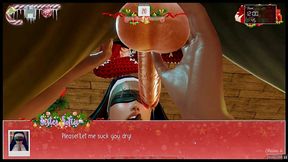 unlimited christmas [xmas hentai pornplay] ep.5 the black nun was naughty this year and need to be punish will holy seeds