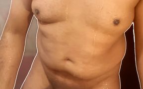 Bath of an Handsome Desi Indian Boy