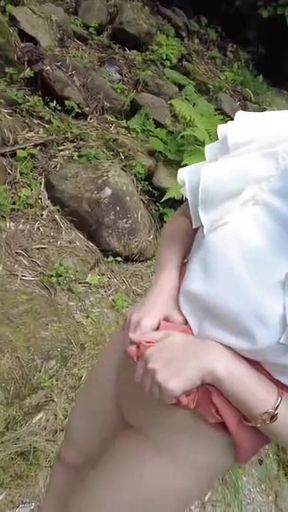 Wet-mark Wander as She Leaves a Naughty Shimmering Trail Wherever She Bares Herself 1st Half