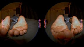 StatzVR BSM's Toe Curls and Sole Wrinkles in 4K VR180 3DSBS