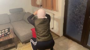 Hairy mature stepmom fucks her hungry pussy