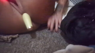 Tight pussy mom American whore fucking own ass