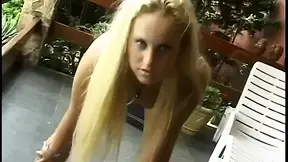 Black stud licks pink pussy on blonde sex goddess