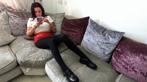 Neck Scissors In Tights (4K)