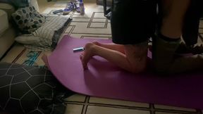 Amelia the butt slut pleases daddy &mdash;  sucks his dick like a dirty whore