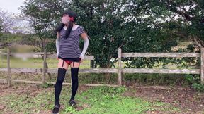 Exposed in park walks and parking lots