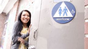 ”Rhianna Ryan Shows Her Skills On A Big Cock At A Gloryhole”