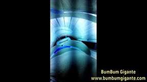 Preparing for the lover in the tanning booth