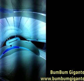 Preparing for the lover in the tanning booth