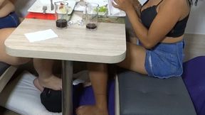 FOOTSTOOL FOR OUR LUNCH RITTNEY AND MELANIE