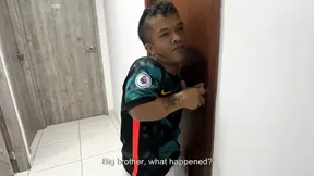 I Get Stuck in the Shower and Ask My Stepbrother to Help Me Get Out and He Asks Me to Let Him Fuck Me for His Favor.