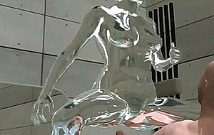 Horny animated chick rides big tool